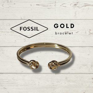 Gold Tone Stainless Steel Fossil Bracelet